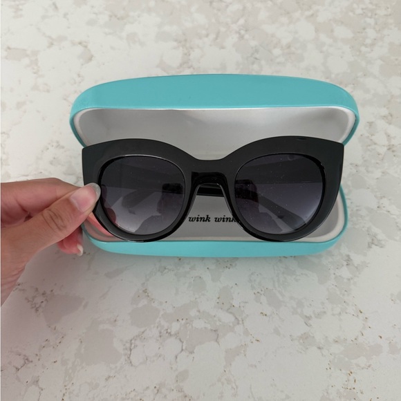 Kate Spade Zora Black Sunglasses - Picture 3 of 5
